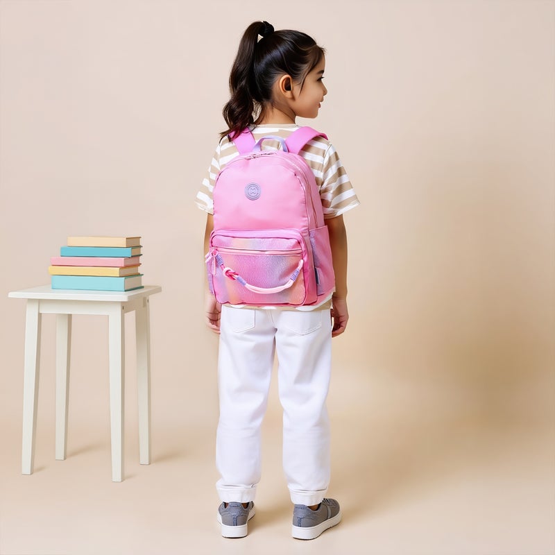 MARSHMALLOW Backpack-Holidate-2 Cmprt-Girls- (Polyester) Pink \ 33X43X16 - Image 3